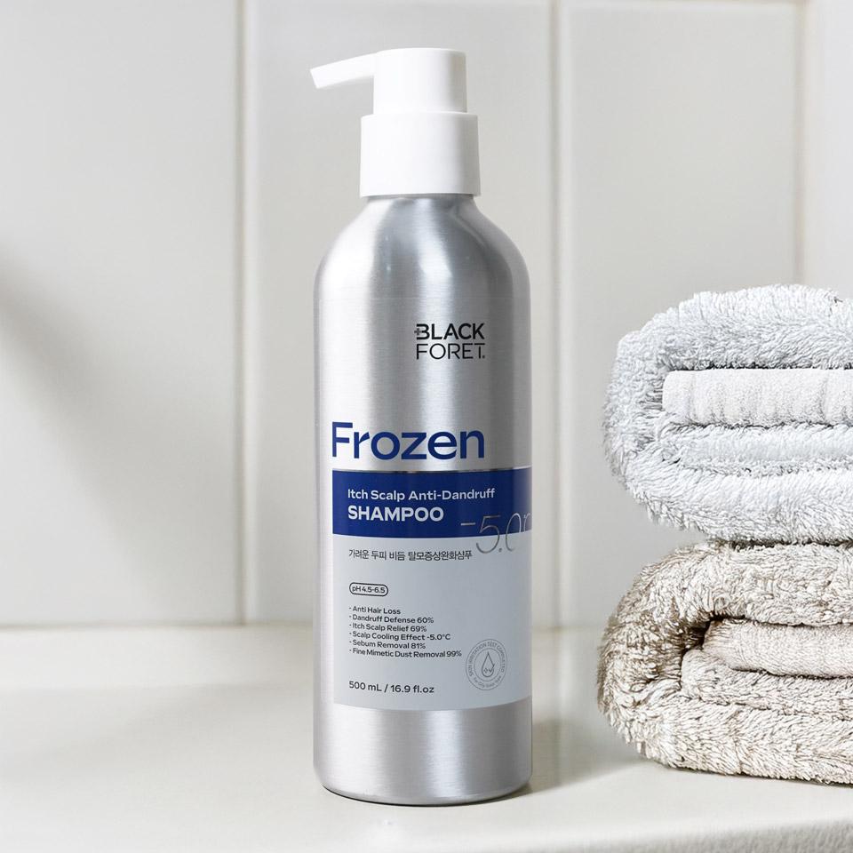 메가마트 애경 블랙포레 가려운두피비듬케어 탈모샴푸 500ml - 메인 이미지