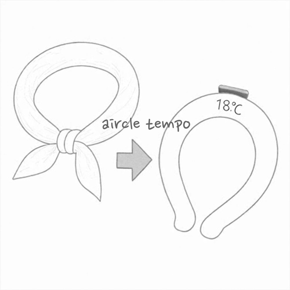 여름넥쿨러 아이스밴드 아이스링 얼음 목걸이 넥밴드 넥쿨러 - 상세 이미지 4