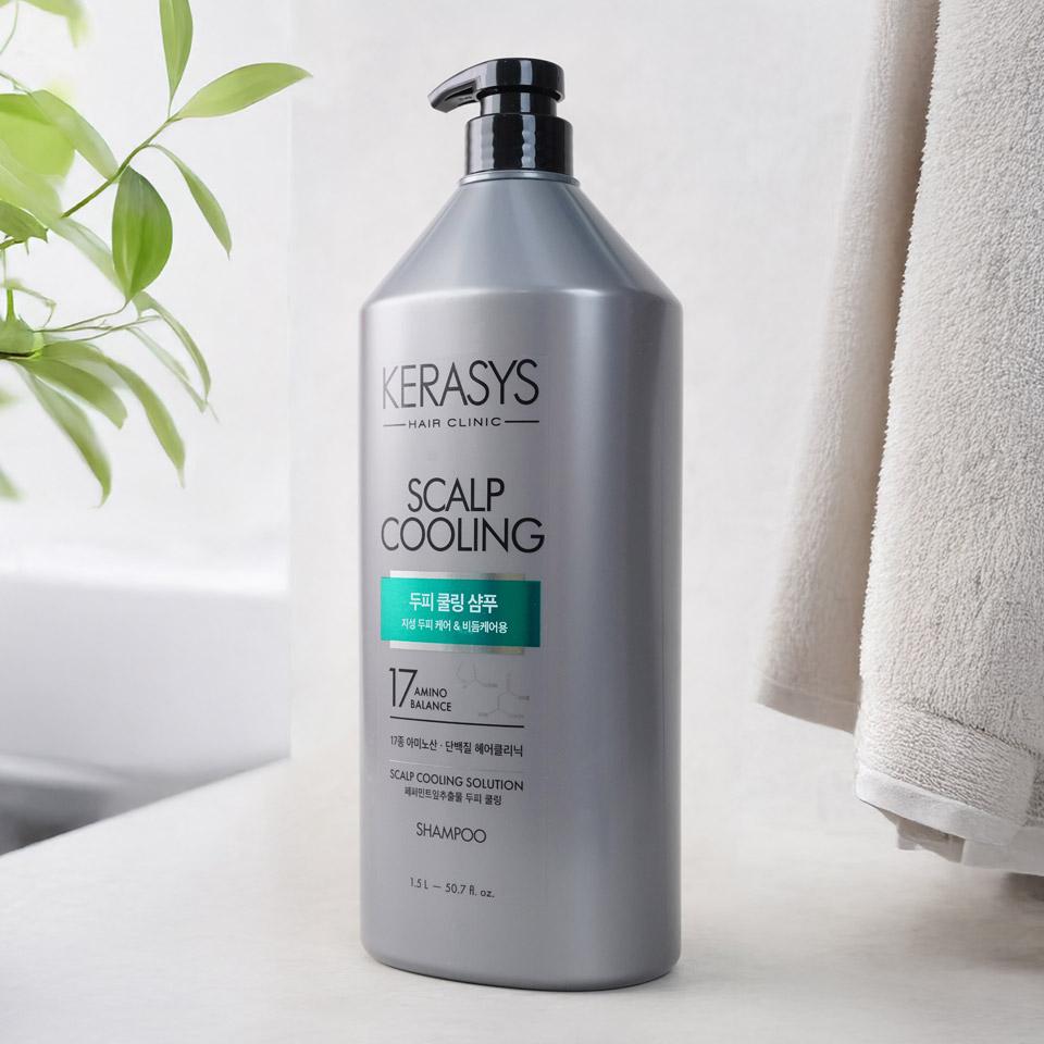 메가마트 애경 케라시스 클리닉 두피쿨링 샴푸 1.5L - 상세 이미지 2