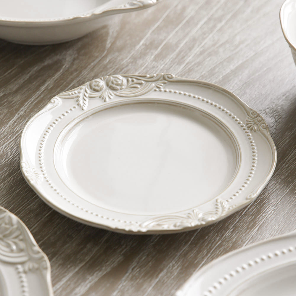 올리비에 빈티지 도자기 수입 카페 파티 플레이트 브런치 디저트 그릇 접시 원형접시