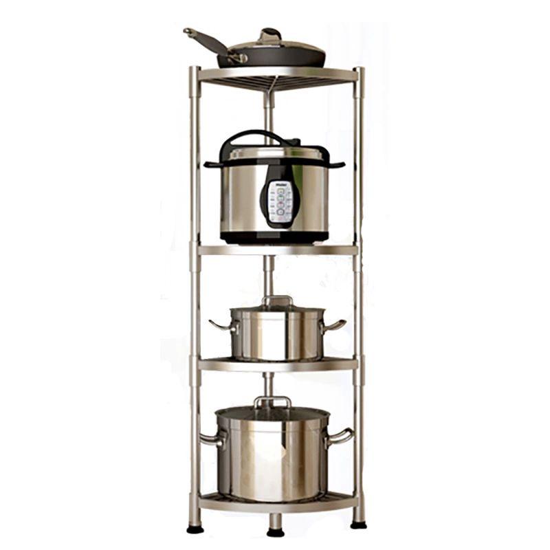 스텐 코너선반 틈새 진열대 삼각 스테인레스 정리 수납장 32x32 61cm 3층 - 상품 이미지