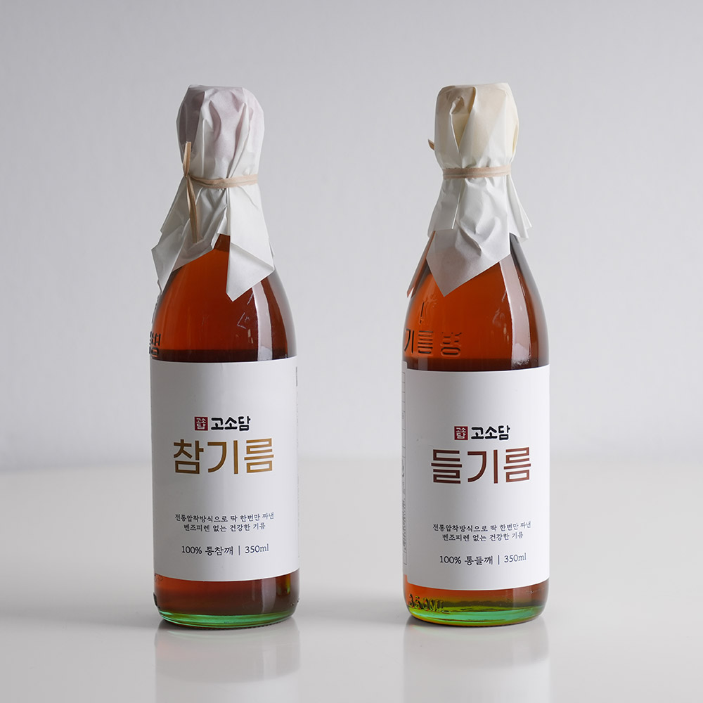 침전물없는깨끗한 고소담 통참깨 참기름 + 파우치형 쇼핑백 350ml 통깨 참기름 답례품 - 상세 이미지 4