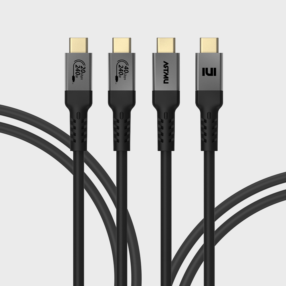 USB-IF인증 USB4 240W EPR 40Gbps 20Gbps 케이블 1m, 1개 - 상세 이미지 4