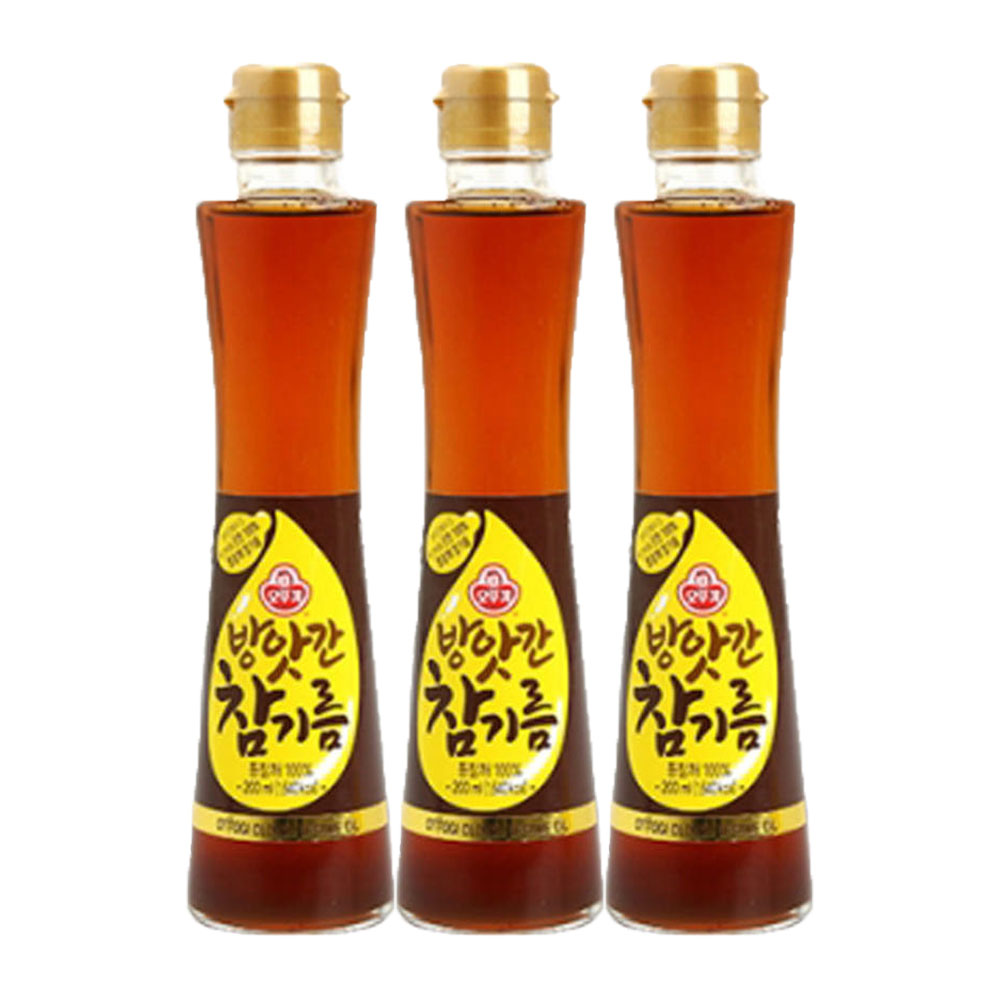 오뚜기 방앗간 참기름 200ml, 3개