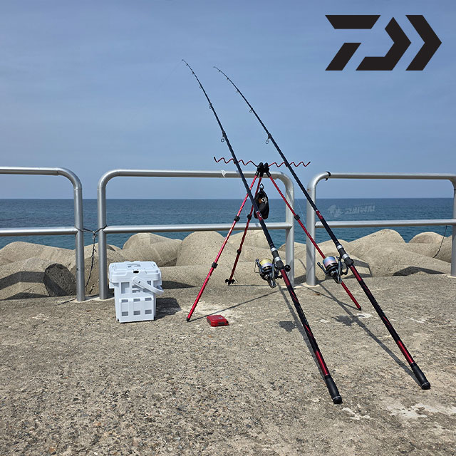 다이와 25 크로스캐스트 원투 T 낚시대 원투대 서프 갯바위 방파제 30-450 - 상세 이미지 2