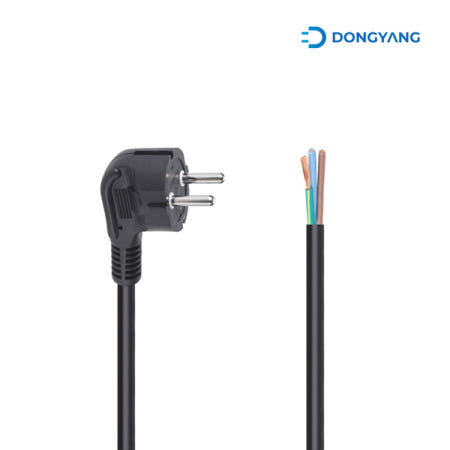 동양전자산업 16A 측면접지 1.5SQ AC 파워코드 케이블 블랙 2m