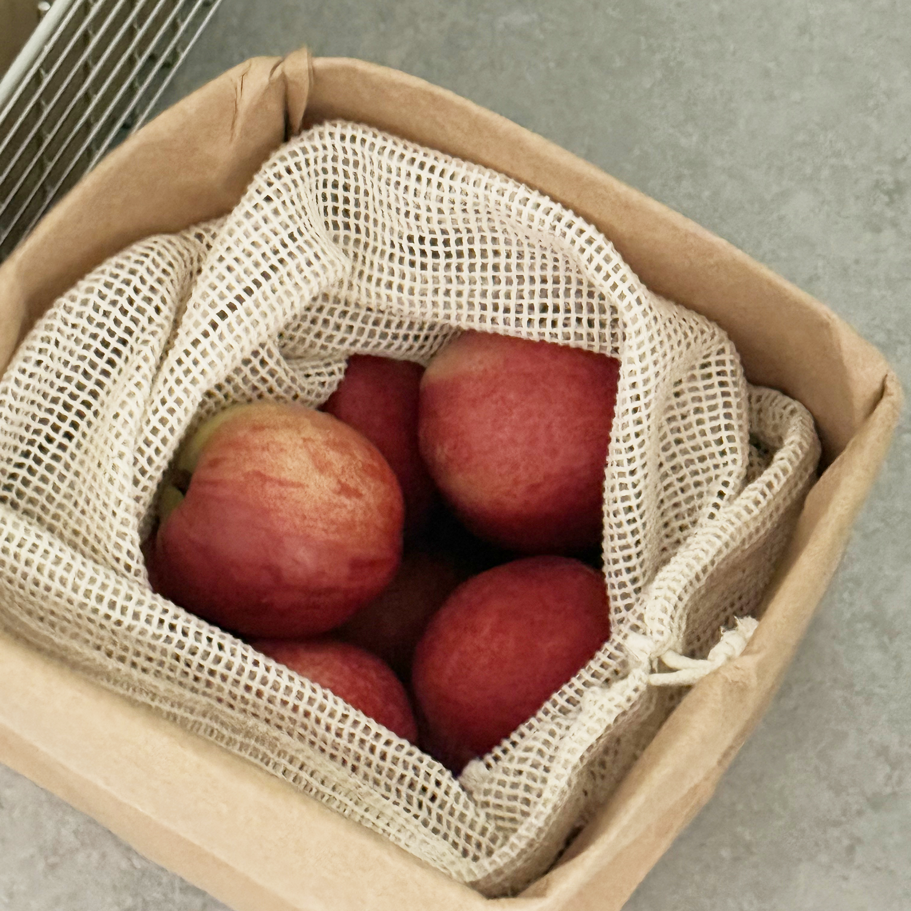 페이퍼백 냉장고 야채 보관함 종이 크라프트지 봉투 수납 S