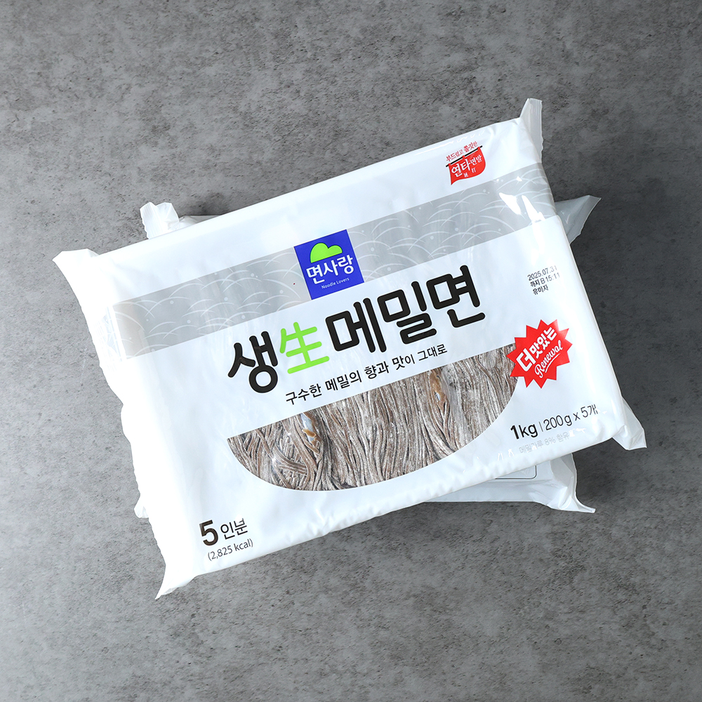 면사랑 생메밀면 메밀 모밀 소바면 메밀국수 생면 1kg, 10개