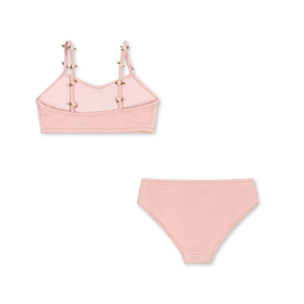 콩제슬래드 키즈 로즈 스트랩 플로리 비키니 수영복 KS102629 POWDER PINK - 상세 이미지 2