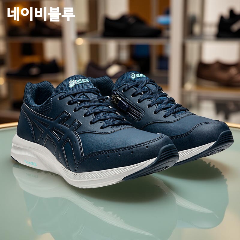 아식스 젤 펀워커 여성 워킹화 웰니스 조깅 운동화 1292A053 23.5 400/네이비블루 - 상세 이미지 5