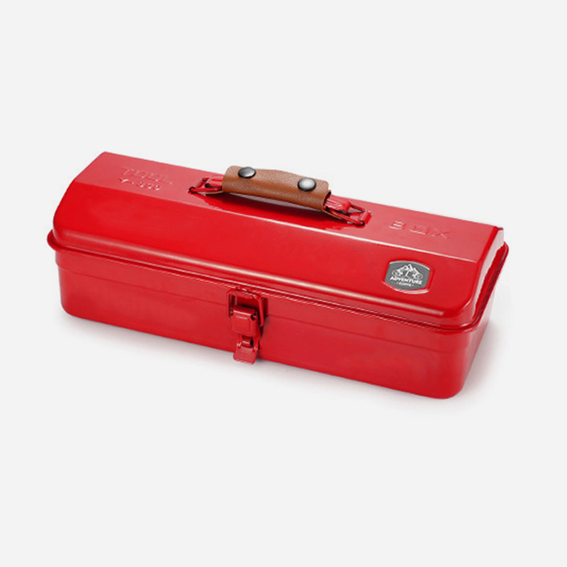 KOOLMAN(쿨맨) 아이언 스틸 캠핑 공구함 레드 - 상품 이미지