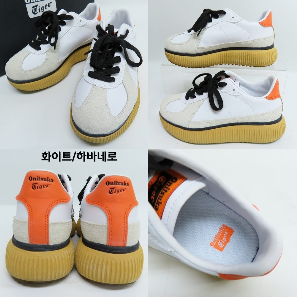오니츠카타이거 델리시티 스니커즈 운동화 여성 1183B874 240 화이트/그린 - 상세 이미지 2