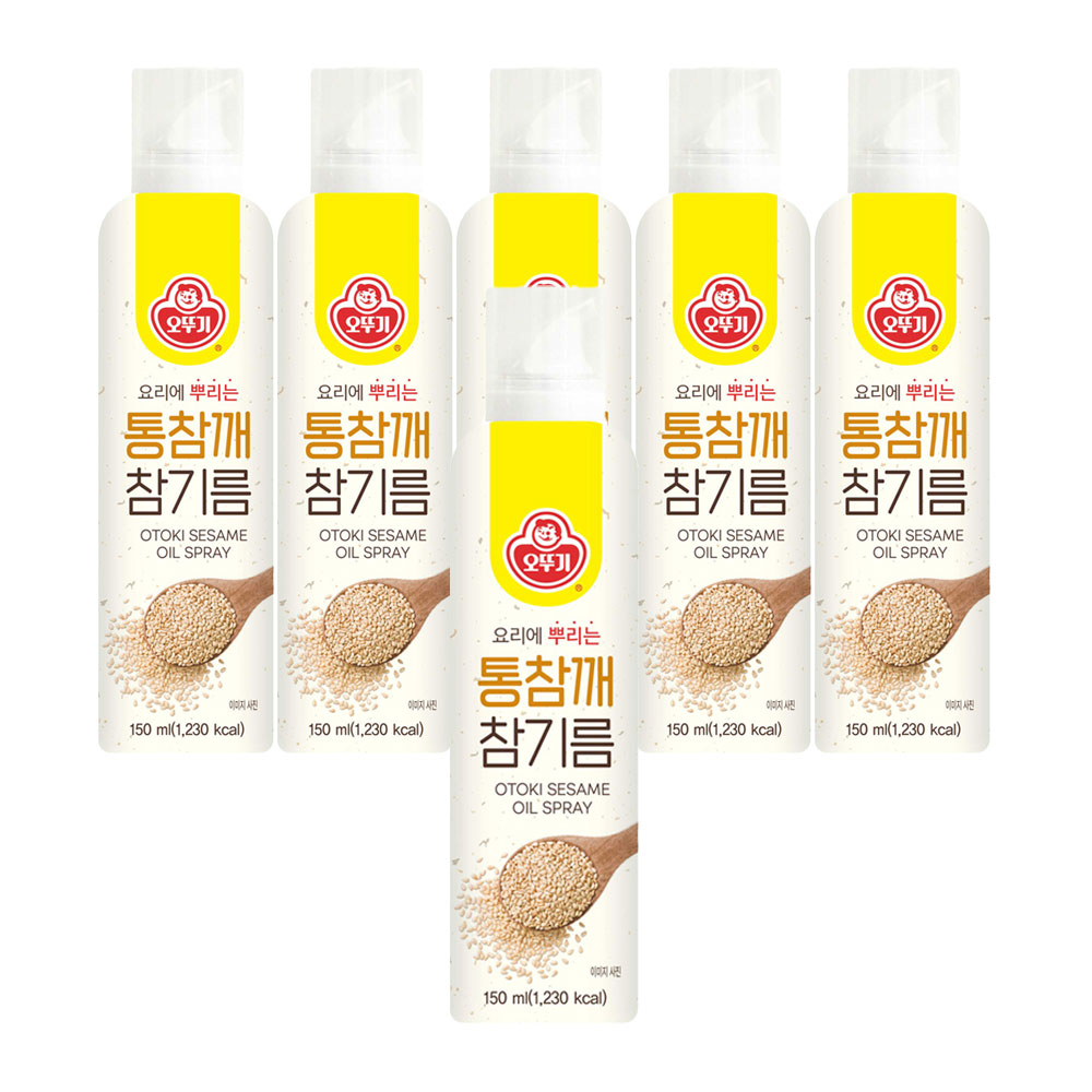 오뚜기 통참깨 참기름 스프레이 150ml, 6개 - 상품 이미지