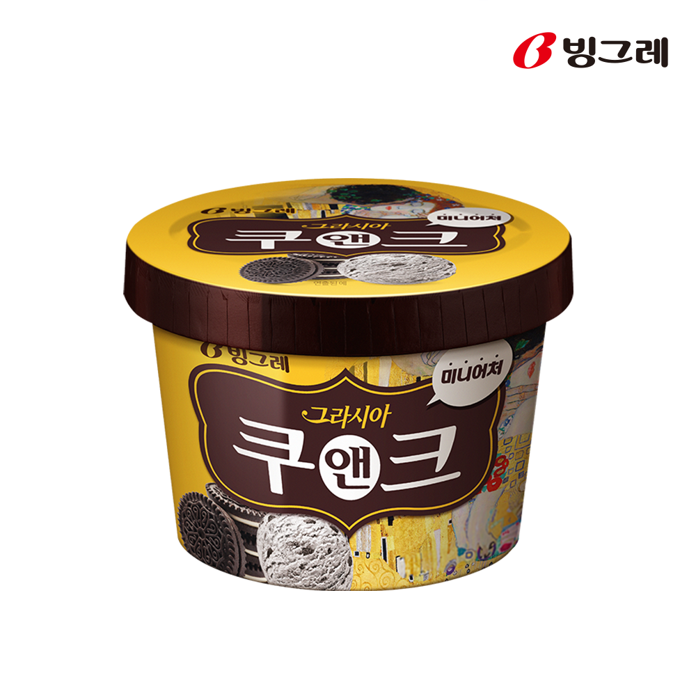 빙그레 그라시아 쿠앤크 오리지널 750ml 4개 아이스크림 이미지 4