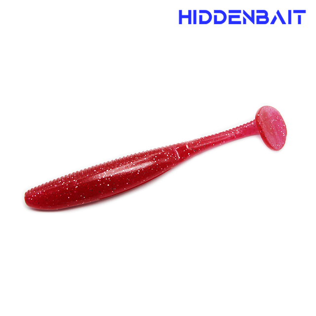 히든베이트 타이탄2 쉐드웜 소프트베이트 루어웜 광어낚시 배스낚시 H016 CHERRY RED, 11cm(4.3인치) - 상품 이미지