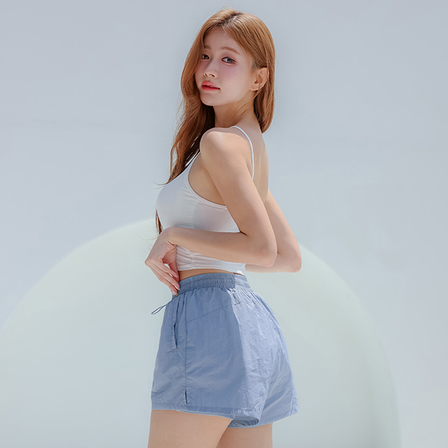 크라시앙 플립 레깅스 비치팬츠 투인원 여자 래쉬가드 반바지 보드숏 여름 수영복바지 상품 이미지