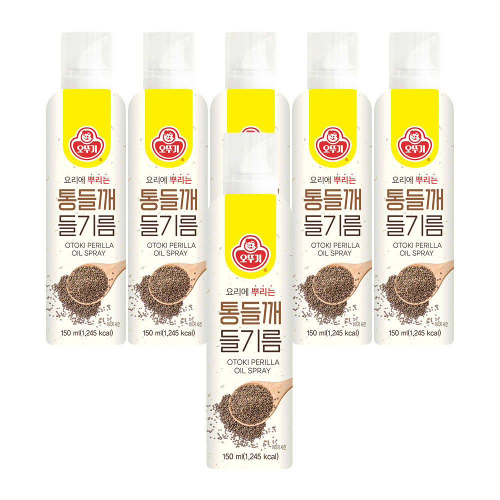 오뚜기 통들깨 들기름 스프레이 150ml, 6개