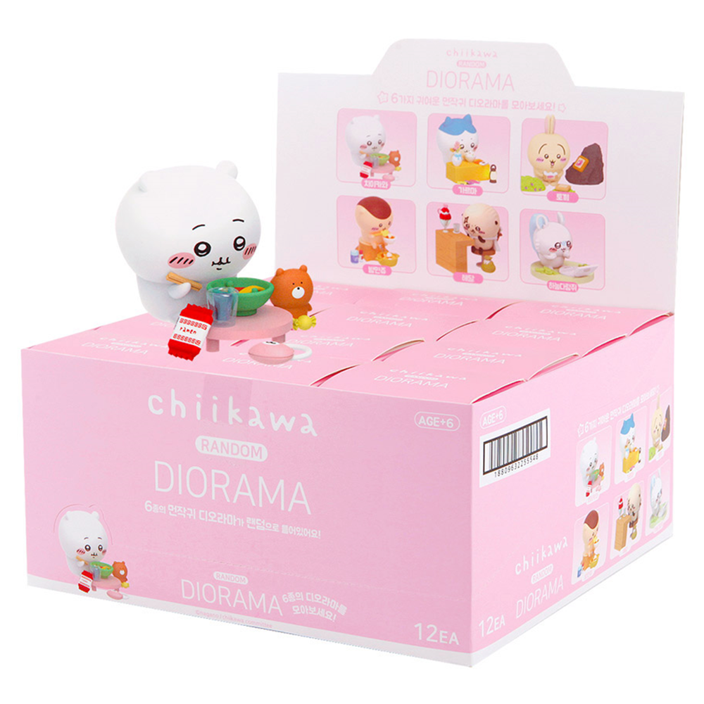 먼작귀 디오라마 피규어 12개 1케이스 6종 올클리어 확정 2세트 치이카와 굿즈