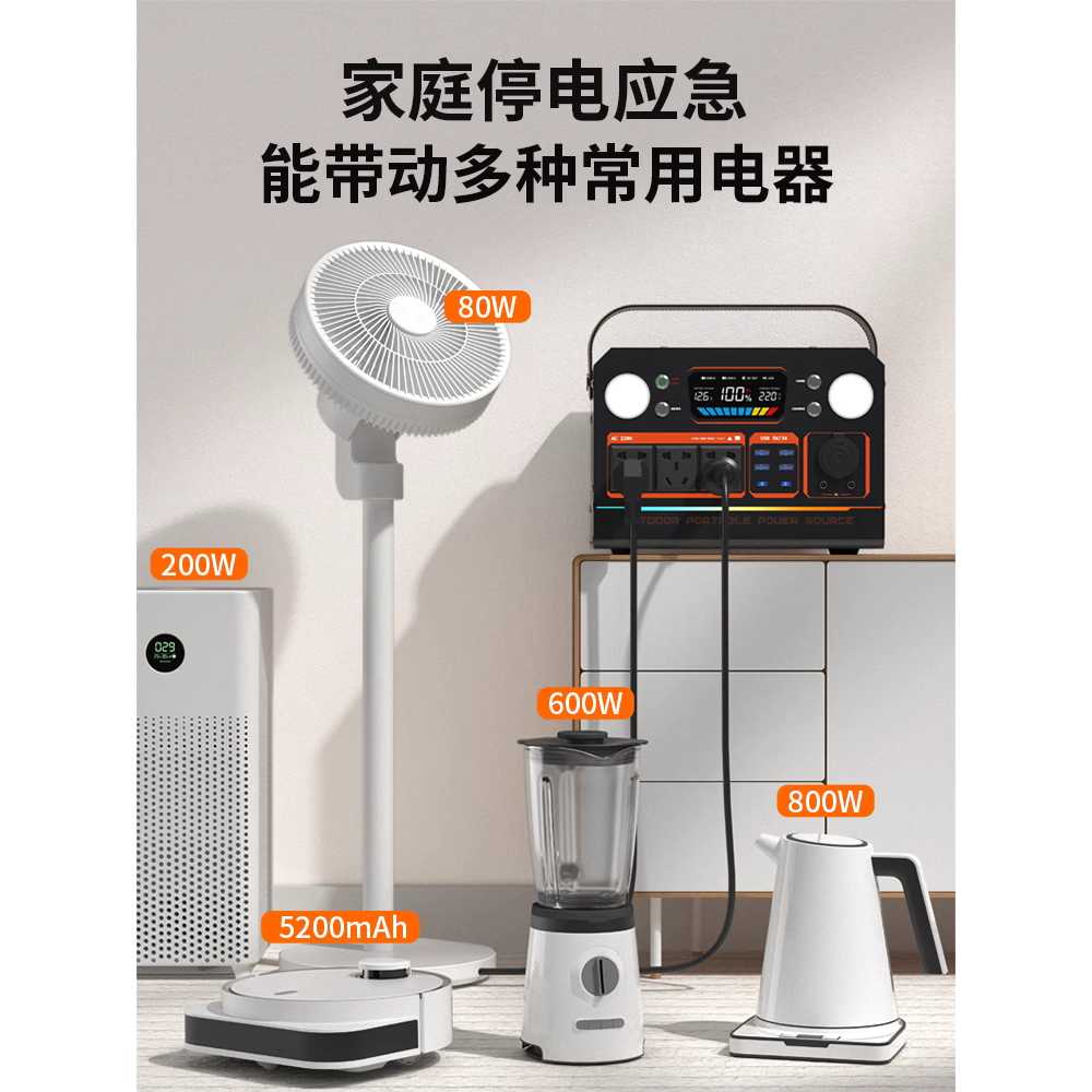 캠핑 파워뱅크 차박 야외 휴대용 자동차 전원 공급 장치 200W - 상세 이미지 3