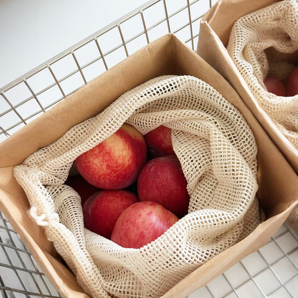 페이퍼백 냉장고 야채 보관함 종이 크라프트지 봉투 수납 S