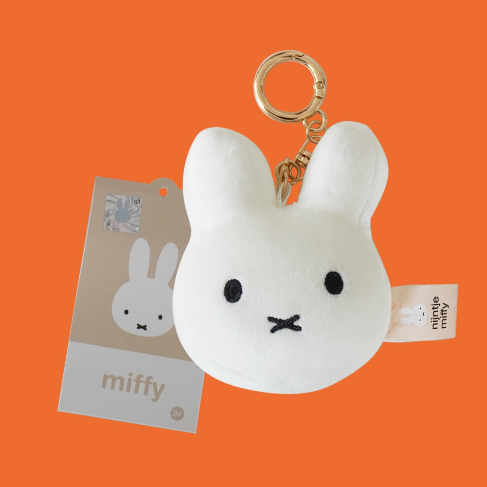미피 토끼 얼굴 인형 키링 MIFFY 귀여운 백꾸 백참 가꾸 가방 백팩 열쇠 고리 키홀더 - 상품 이미지
