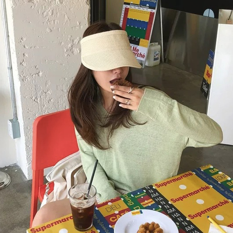 감성 데일리 여름 여성 자외선차단 헬렌 돌돌이 썬캡 이미지 8