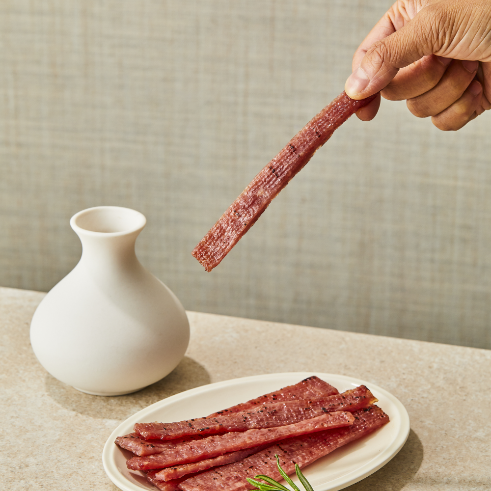 삼형제고기 돼지육포 40g 1팩 수제육포 부드러운 간식 달콤 순한맛 - 상세 이미지 4