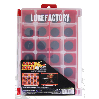 루어팩토리 LTC-01 라바볼 케이스 태클박스 소품케이스 21x15.5x4.2, 레드 - 상품 이미지