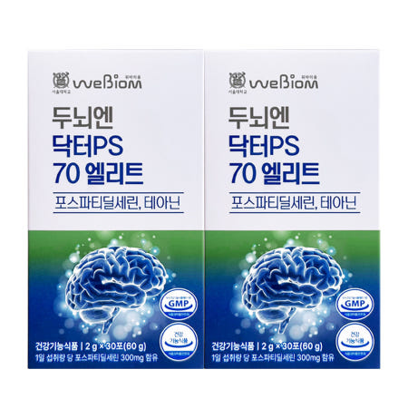 서울대위바이옴 두뇌엔 닥터PS 70 엘리트 2g x 30포 2개
