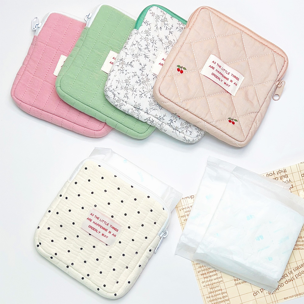 미니 파우치 퀼팅 여행용 손가방 이너백 화장품 생리대파우치