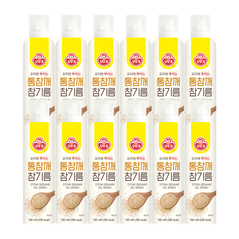오뚜기 통참깨 참기름 스프레이 150ml, 12개 - 상품 이미지
