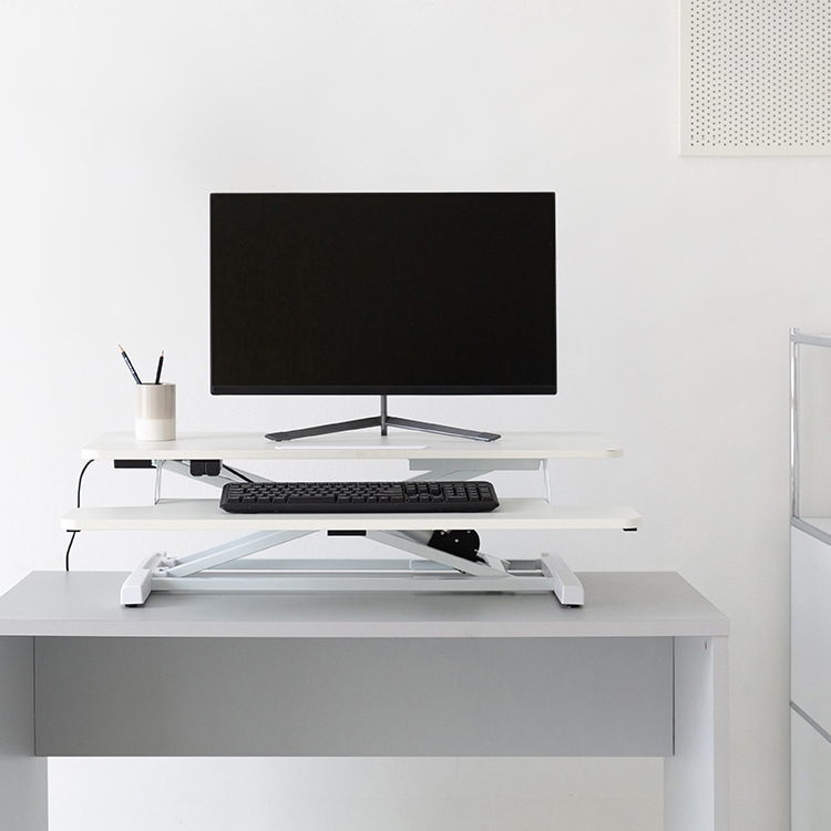 스마트리프트 전동 높이조절 모션데스크 910 910mm, 화이트 2939.7245