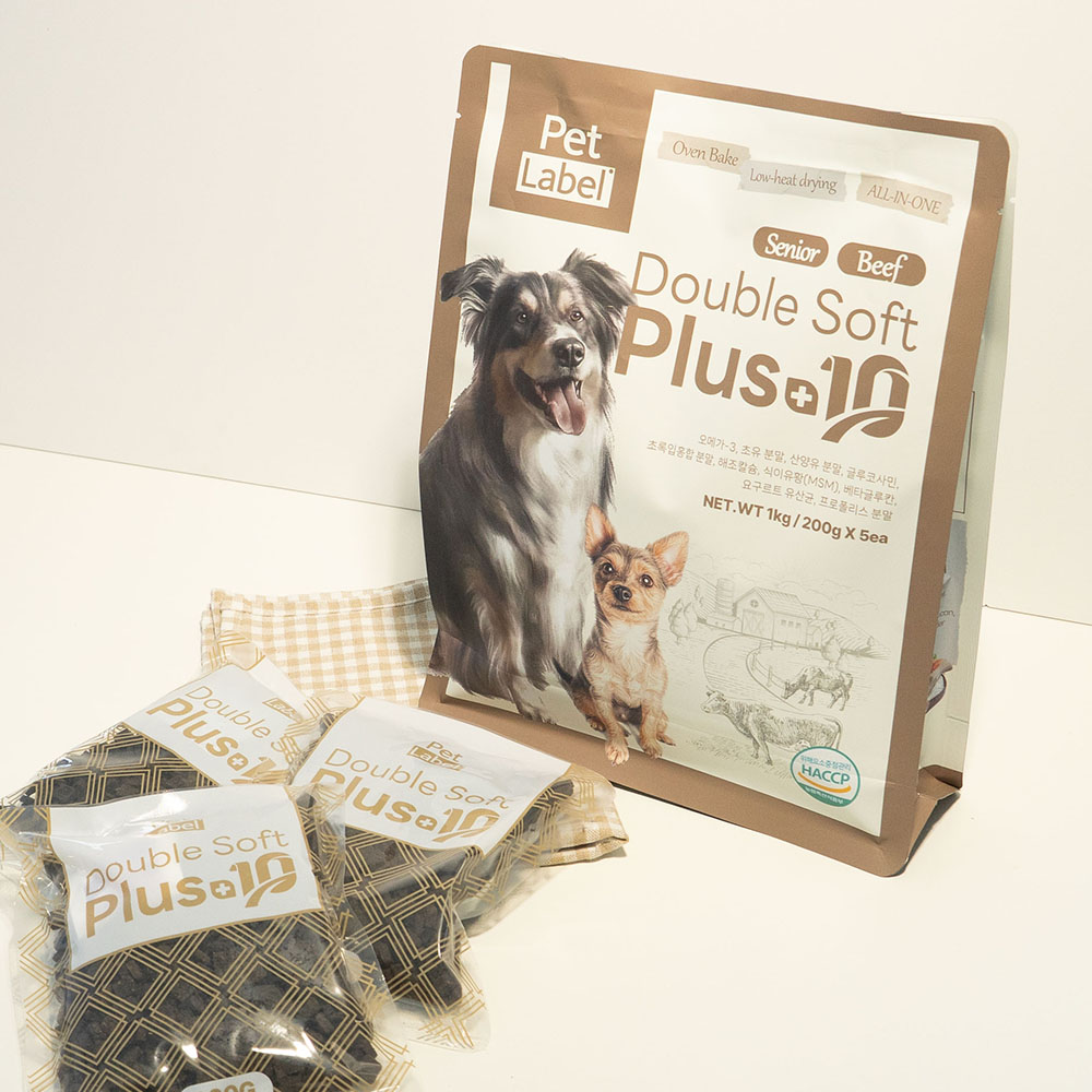 펫라벨 강아지사료 더블소프트 플러스 텐 오븐베이크 어덜트 닭 1kg - 상세 이미지 4