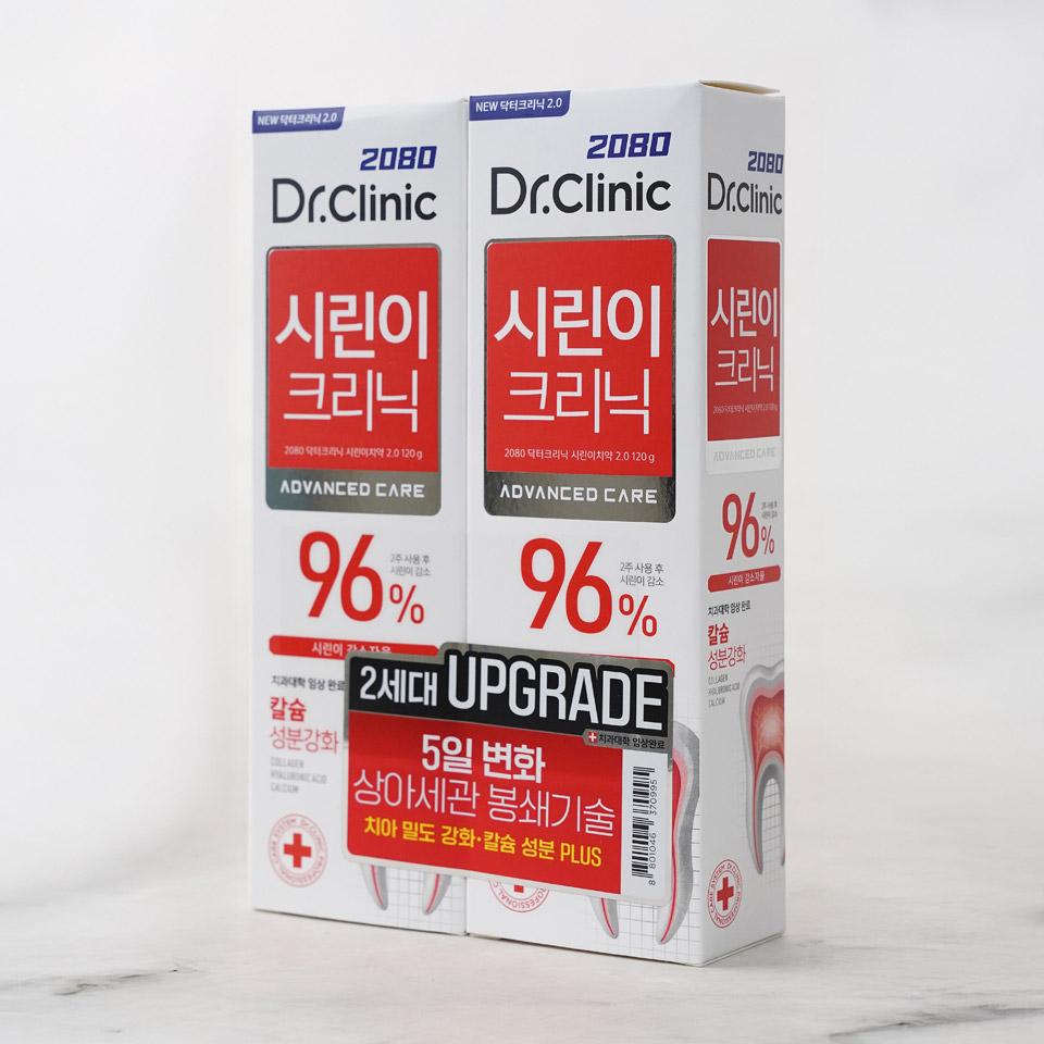메가마트 애경 2080 닥터크리닉 시린이 치약 120GX2입 - 상세 이미지 2