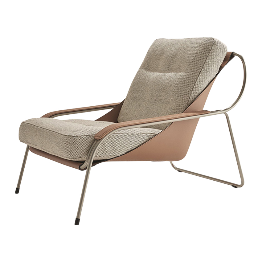 루셀 가죽 인테리어 라운지 암체어 Lucelle Armchair - 상품 이미지