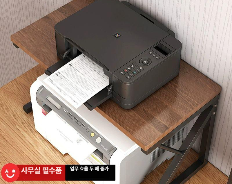 책상 정리 데스크선반 프레임 간이 정리대 선반 책상위책장 사무실 상판형 l급 두꺼운 2단 A - 상세 이미지 2