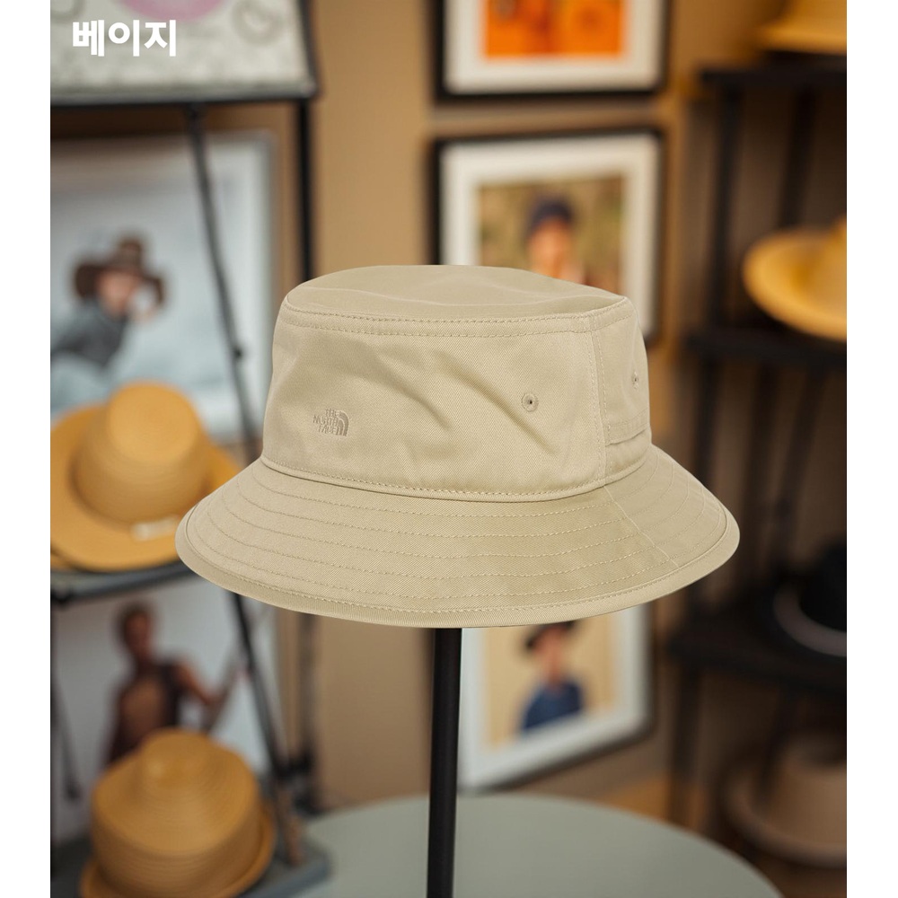 노스페이스 퍼플라벨X나나미카 치노필드 버킷 모자 등산모자 N25SP097 베이지