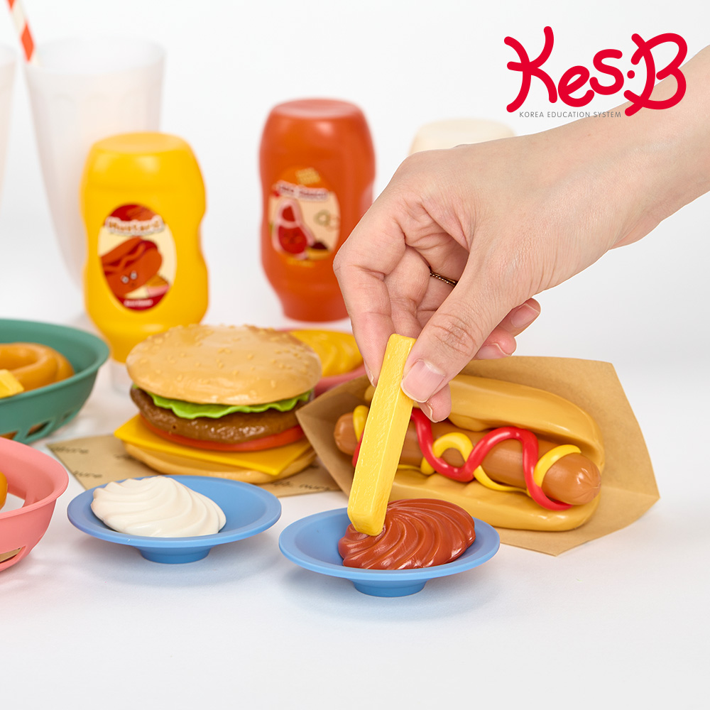 캐스비 너처네이처 패스트푸드 주방 소꿉놀이 역할놀이 - 상세 이미지 4