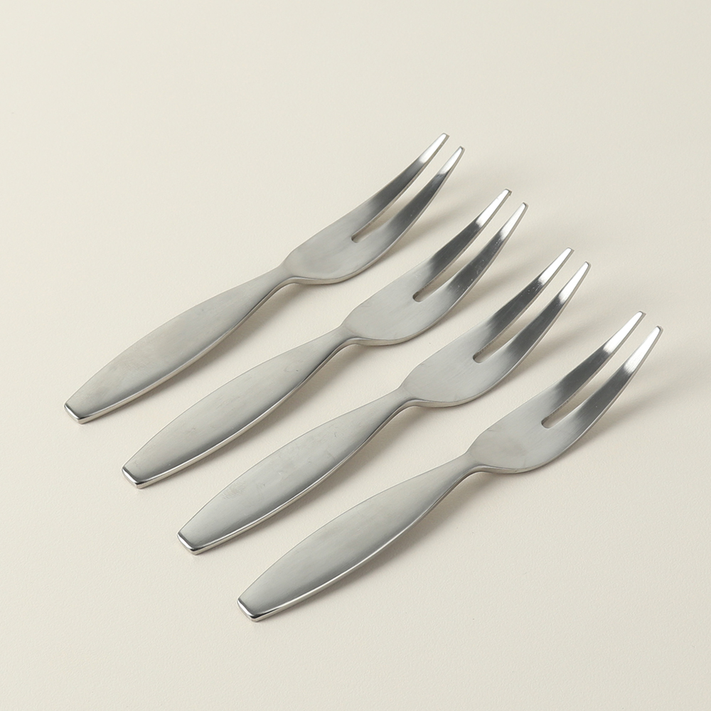 키치니카 스텐 과일포크 4P 국내생산 디저트 케익포크 - 상품 이미지