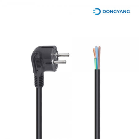 동양전자산업 16A 측면접지 AC파워 케이블 블랙 (2m)