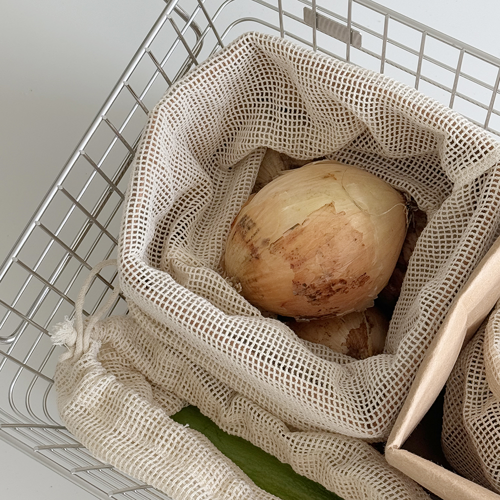 야채보관망 양파망 과일망 채소망 감자망 그물 메쉬 주머니 제품 이미지