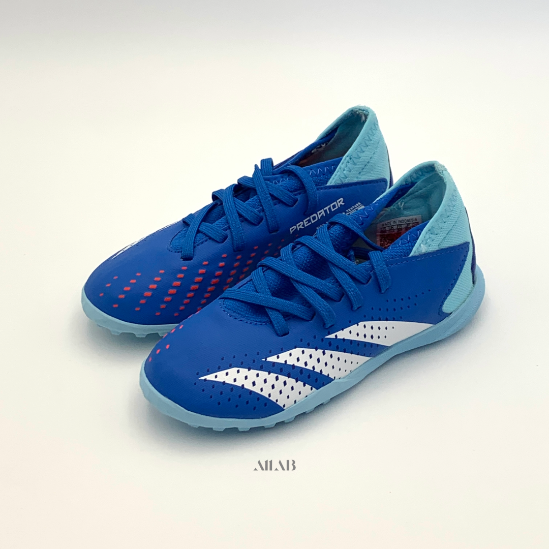 [국내매장판] 아디다스 키즈 풋살화 초등학생 주니어 어린이 아동 축구 신발 블루, 180