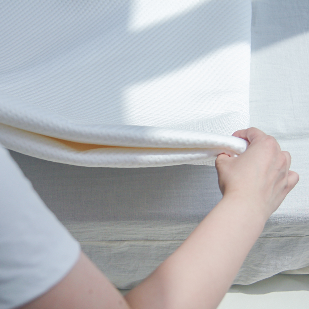 딥몽 쿨링도트 듀라론 냉감패드 국산 휴비스 침대패드 여름이불 S/SS 고정밴드