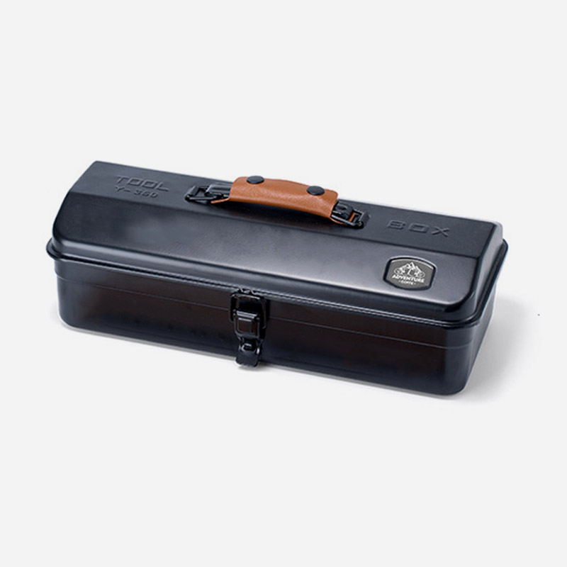 KOOLMAN 쿨맨 캠핑 아이언 스틸 수납 공구함 팩가방 블랙