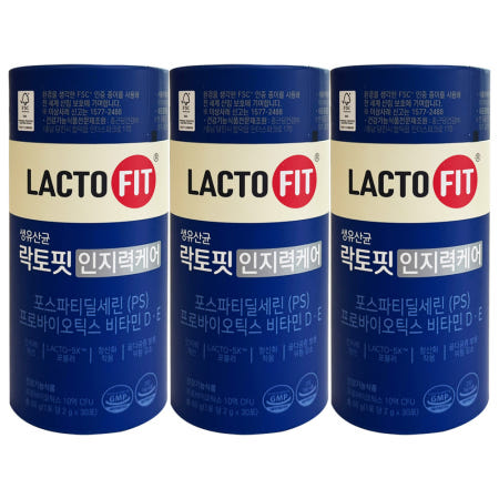 락토핏 인지력 케어 2g x 30포 3개