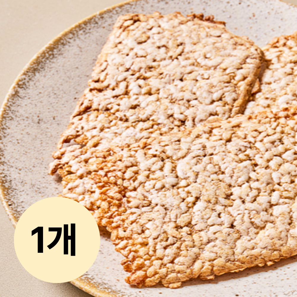 구운 현미 누룽지 칩 100% 국산 380g 5분도미 간식용 식사대용