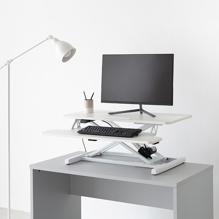 스마트리프트 전동 높이조절 모션데스크 910 910mm, 화이트 2939.7245