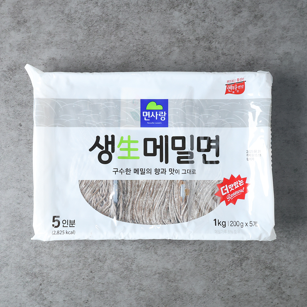 면사랑 생메밀면 메밀 모밀 소바면 메밀국수 생면 1kg, 1개