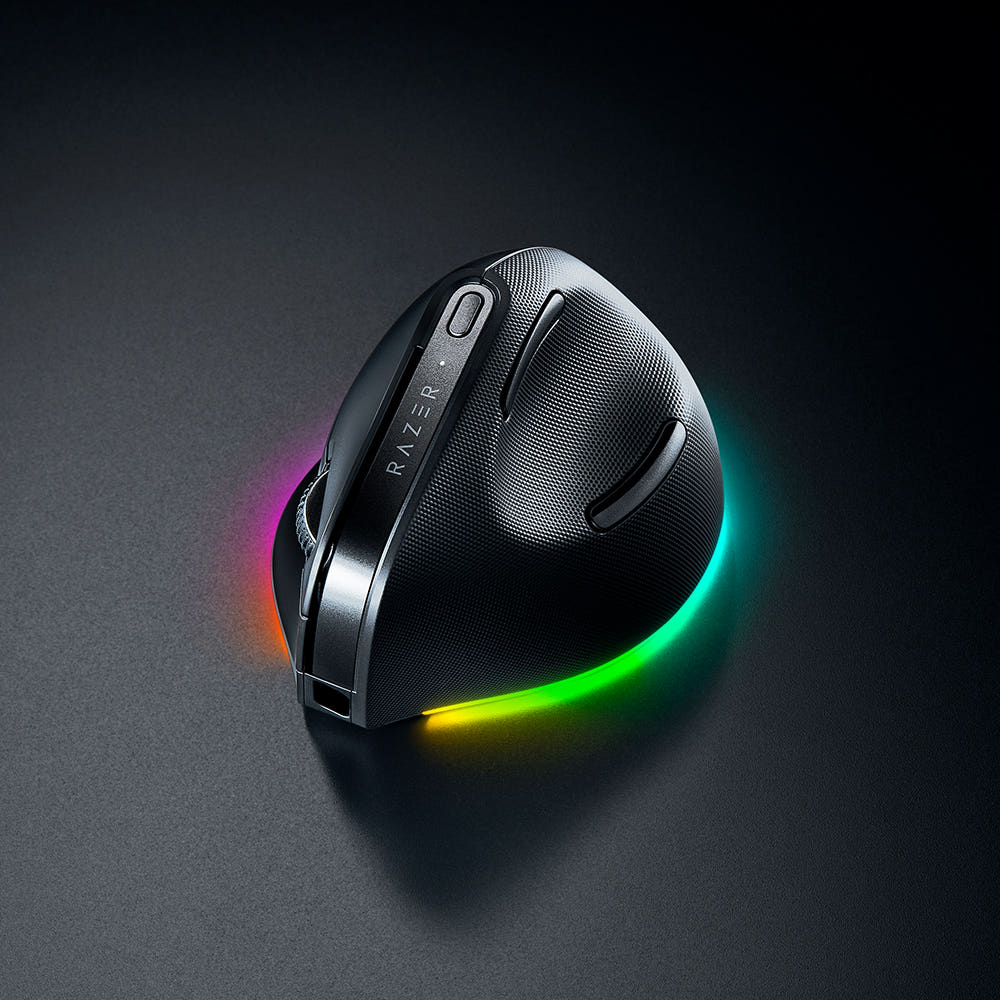 레이저코리아 Pro Click V2 Vertical 프로 클릭 버티컬 인체공학 무선 블루투스 게이밍 마우스 손목보호