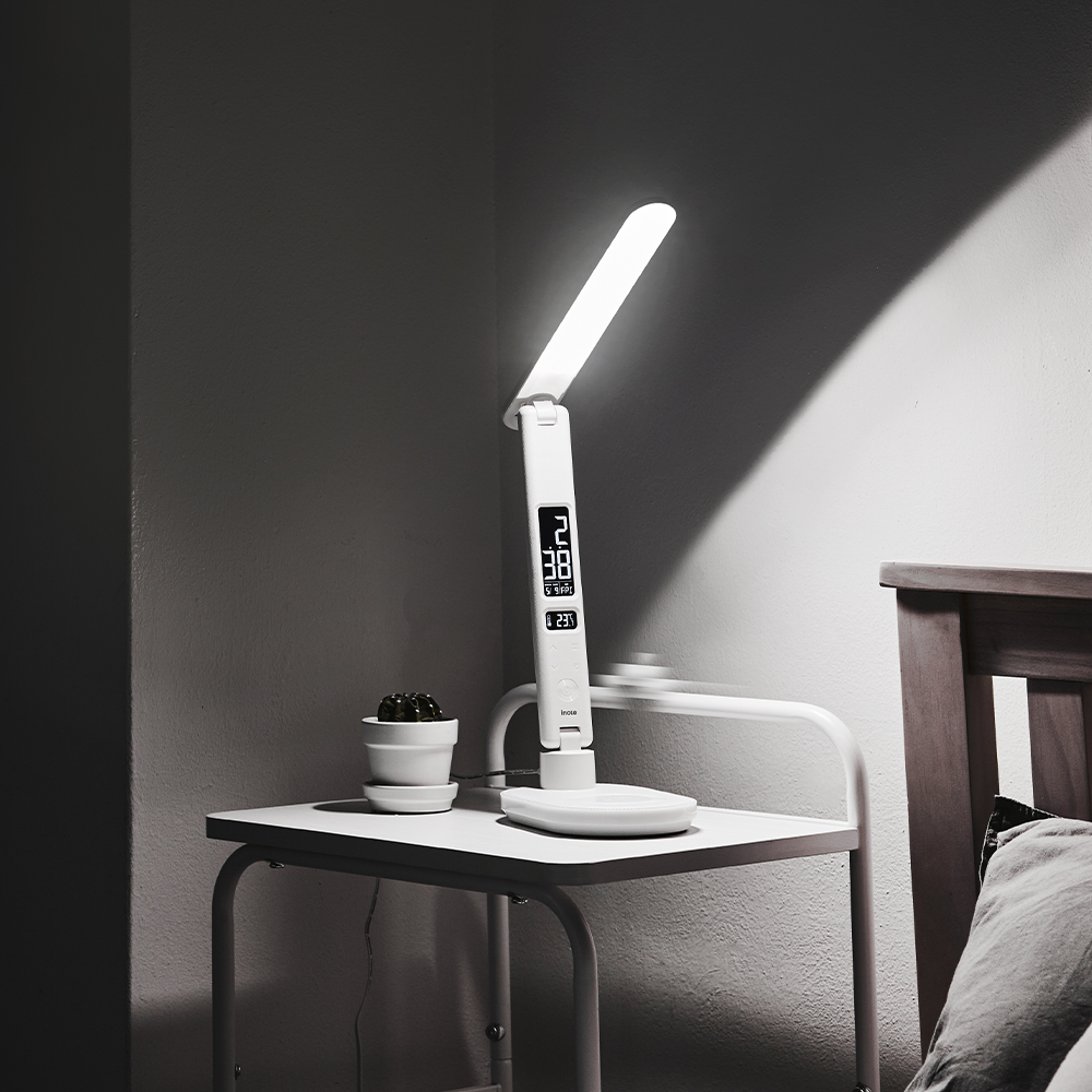 아이노트 LS300WC 무선 충전 LED 스탠드 시계 이미지 6
